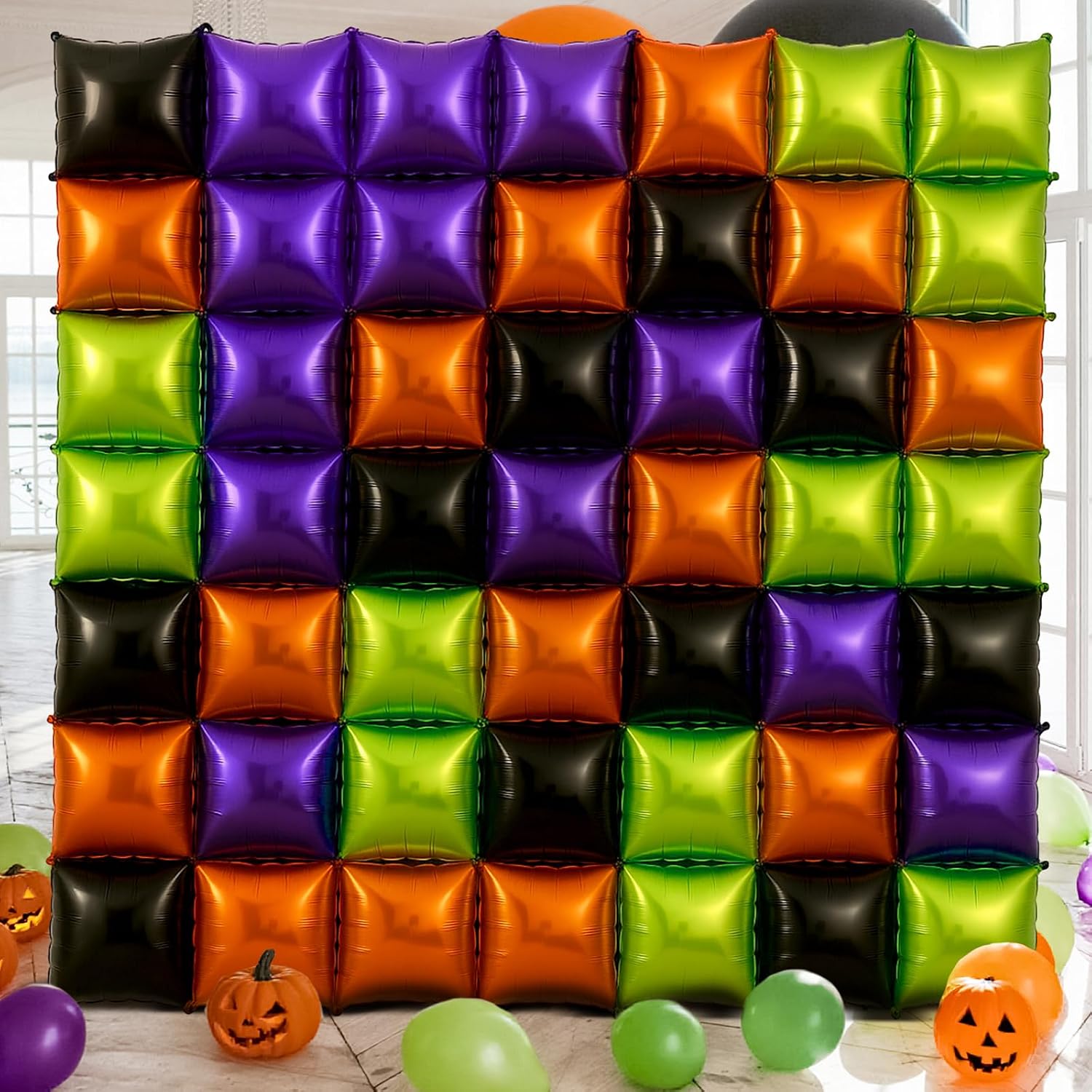 Balloon Arch Kit - 50개 할로윈 풍선 아치 키트 블랙