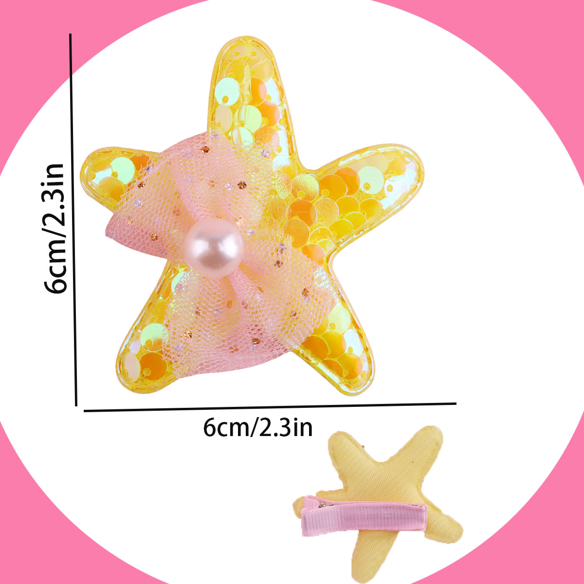 1/7PCS 인어공주 스타일 스팽글 불가사리 헤어핀,  - Glitter Tablecloth 리뷰 및 가격