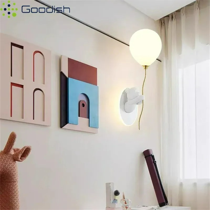 이탈리아 만화 벽 램프 따뜻한 귀여운 풍선 곰 예술 어 - Led Balloon Light 리뷰 및 가격