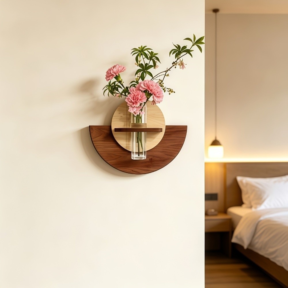 타원형 나무 벽걸이 화분 선반 공간 절약형 수경 재배  - Flower Wall Panel 리뷰 및 가격