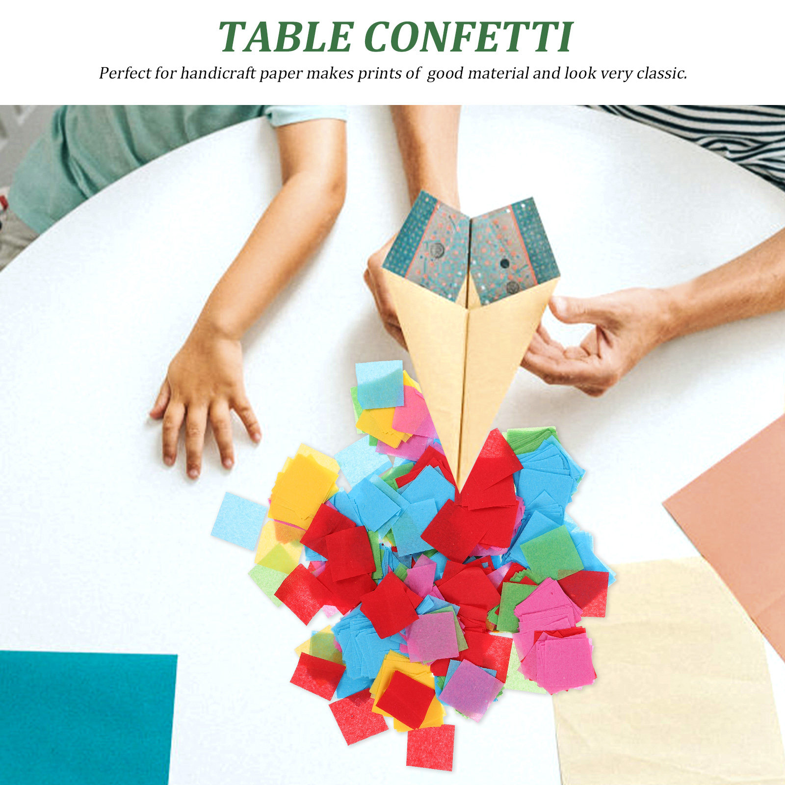 1봉지 티슈 페이퍼 스퀘어 공예용 종이 DIY 용품 - - Papercraft Supply Confetti 리뷰 및 가격